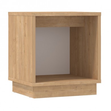 Gino Megapap melamine nightstand in sapphire oak color 40x35.3x45cm.