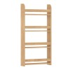 Επιτοίχια βιβλιοθήκη - ραφιέρα Montessori Megapap χρώμα sapphire oak 60x15x120εκ.