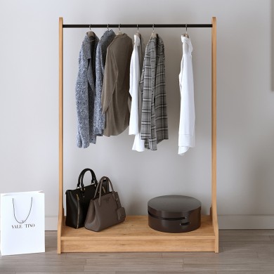 Belgum Megapap melamine entrance furniture in pine oak color 87,3x35x128cm.