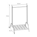 Selman Megapap metallic floor hanger in white color 87.6x36x136cm.