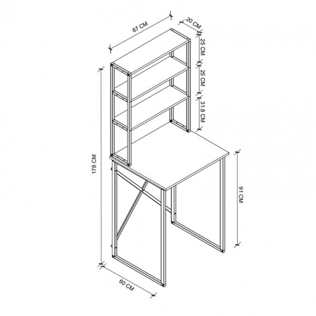 Έπιπλο πλυντηρίου Bobby Megapap χρώμα pine oak 67x60x178εκ.
