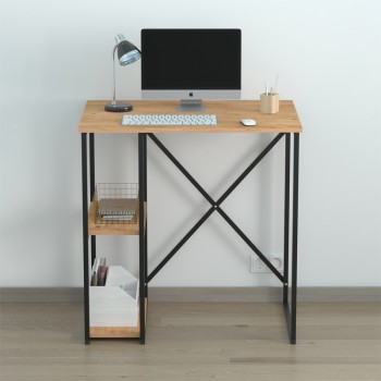 Γραφείο εργασίας Verno Megapap χρώμα pine oak 90x59,8x92,8εκ. Γραφείο εργασίας Verno Megapap χρώμα pine oak 90x59,8x92,8εκ.