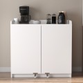 Altay I Megapap melamine kitchen/bathroom cabinet in white color 97,8x44,1x91,5cm.