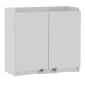 Altay I Megapap melamine kitchen/bathroom cabinet in white color 97,8x44,1x91,5cm.