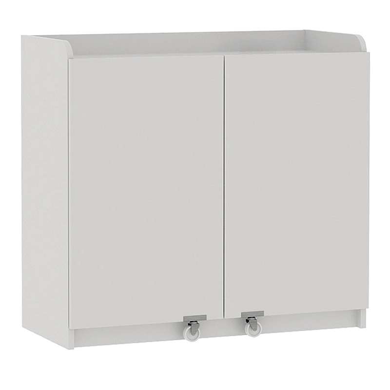 Altay I Megapap melamine kitchen/bathroom cabinet in white color 97,8x44,1x91,5cm.