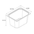 Kayra I Megapap melamine multipurpose furniture with 4 baskets in white color 45.2x29.7x116.3cm.