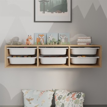 Συρταριέρα επιτοίχια Pavia Megapap με 6 συρτάρια χρώμα sapphire oak 132x31x30,7εκ. Συρταριέρα επιτοίχια Pavia Megapap με 6 συρτάρια χρώμα sapphire oak 132x31x30,7εκ.