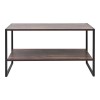 Τραπεζάκι σαλονιού Giza Megapap χρώμα rustic καρυδί 90,2x50,3x50,4εκ.