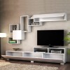 Σύνθεση τηλεόρασης Stamatia Megapap χρώμα λευκό 210x36,8x46,8εκ.
