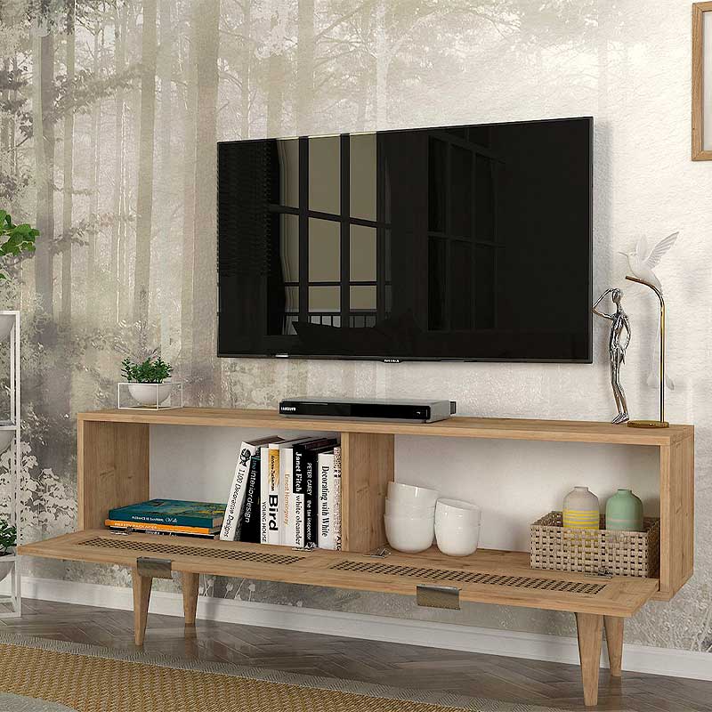 Sirona Megapap melamine TV stand in sapphire color 140x30x55cm.