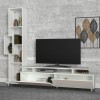 Σύνθεση τηλεόρασης Tulip Megapap χρώμα λευκό 160x29,5x160εκ.