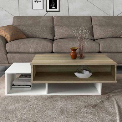 Tab Megapap melamine coffee table in white - cordoba color 105x60x32cm.