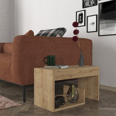 Rosana Megapap melamine side table in sapphire oak color 35x29,5x60cm.