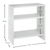 Τραπεζάκι βοηθητικό Silvanus Megapap χρώμα λευκό 51x17,5x49εκ.