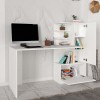 Γραφείο εργασίας Merino Megapap χρώμα λευκό 149,5x61,8x120εκ.