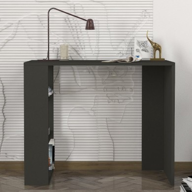 Netenia Megapap melamine desk in anthracite color 90x40x74cm.