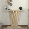 Κονσόλα Gravity Megapap χρώμα travertine - χρυσό 90x29,6x76,8εκ.