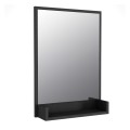 Costa Μegapap melamine mirror in black color 45x12x75cm.