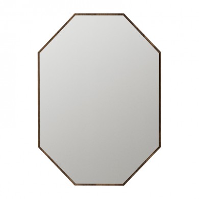 Ursula Μegapap melamine mirror in walnut color 45x2x70cm.