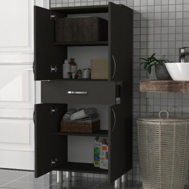 Montana Megapap melamine multipurpose cabinet in anthracite color 59,4x31,5x140cm.