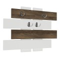 Holly Megapap melamine wall hanger in white - walnut color 80x5x60cm.