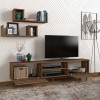 Έπιπλο τηλεόρασης Seddra Megapap χρώμα καρυδί 180x31,5x45εκ.