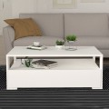 Balina Megapap melamine coffee table in white color 110x60x40cm.