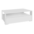 Balina Megapap melamine coffee table in white color 110x60x40cm.