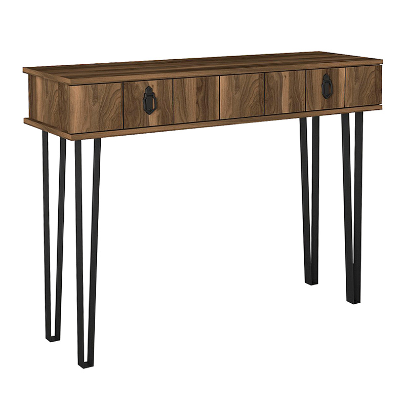 Κονσόλα Helsinki Megapap χρώμα καρυδί 120x35,5x90εκ.