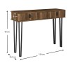 Κονσόλα Helsinki Megapap χρώμα καρυδί 120x35,5x90εκ.