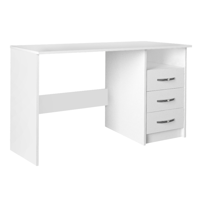 Eldoris Megapap melamine desk in white color 120x60x75cm.