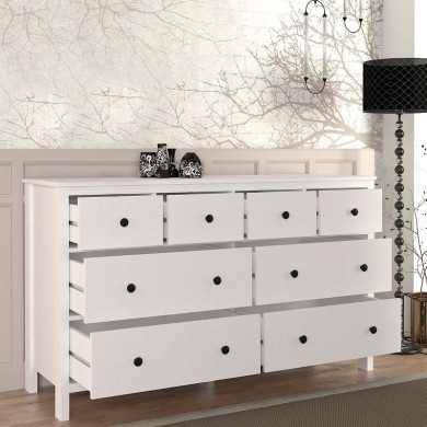 Sabina Megapap melamine buffet in white color 160x50x96cm.
