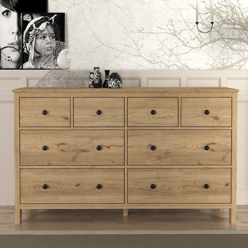 Sabina Megapap melamine buffet in sepet oak color 160x50x96cm.