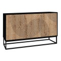 Themis Megapap melamine buffet in black - sapphire oak color 150x35x83,6cm.