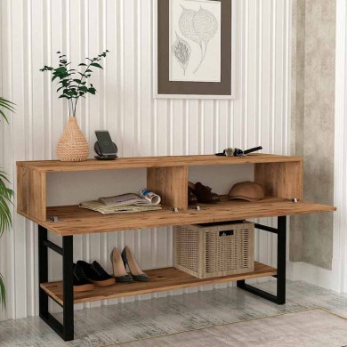 Aron Megapap melamine console in atlantic pine color 138,8x41x75,7cm.
