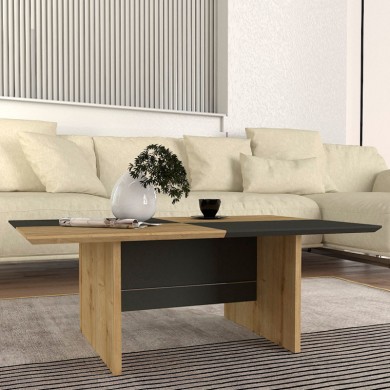 Venita Megapap melamine coffee table in sapphire - anthracite color 90x60x33.8cm.