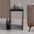Regnar Megapap melamine side table in rebab color 43.1x33.5x52cm.