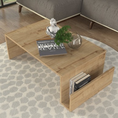 Regnar Megapap melamine coffee table in sapphire oak color 100.6x55x31.8cm.