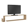 Regnar Megapap melamine wall TV furniture in sapphire oak color 168.6x25x31.8cm.
