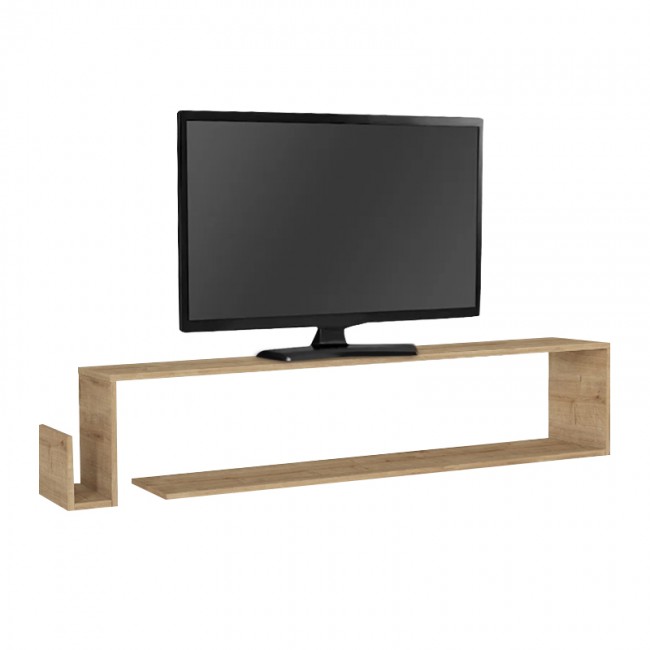 Έπιπλο τηλεόρασης επιτοίχιο Regnar Megapap χρώμα sapphire oak 168,6x25x31,8εκ.