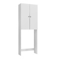 Romme Megapap melamine laundry machine cabinet in white color 65x27,1x180cm.