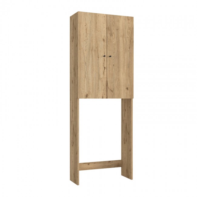 Έπιπλο πλυντηρίου Romme Megapap χρώμα sepet oak 65x27,1x180εκ.