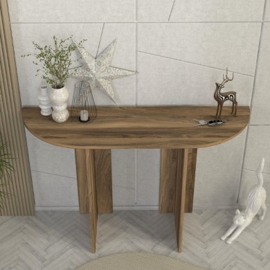 Cortado Megapap melamine dresser in walnut color 120x35x75cm.