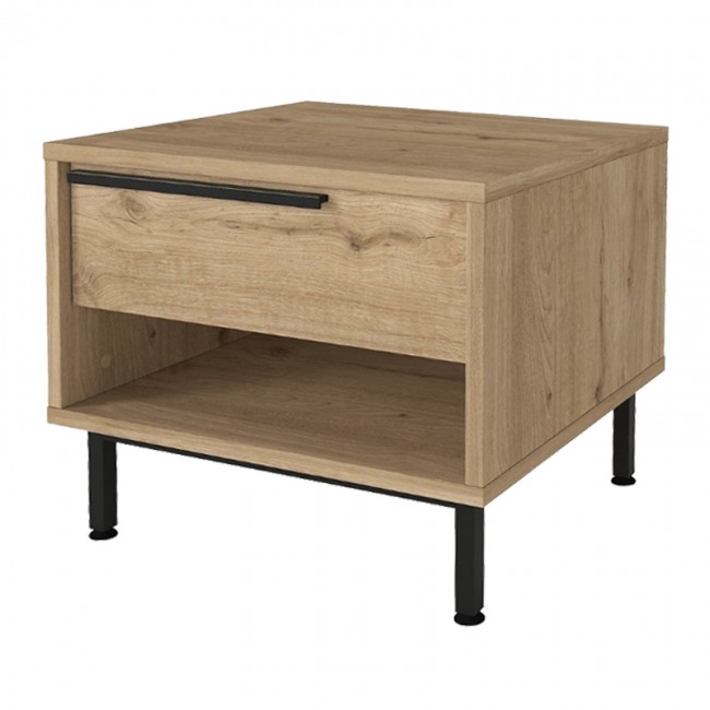 Κομοδίνο Suzy Megapap χρώμα sepet oak 50x45x41,6εκ.