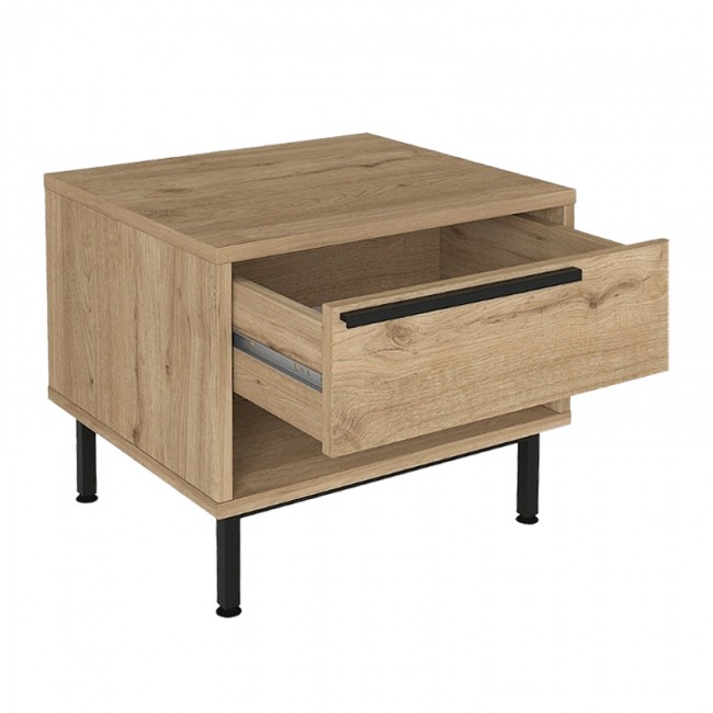 Κομοδίνο Suzy Megapap χρώμα sepet oak 50x45x41,6εκ.