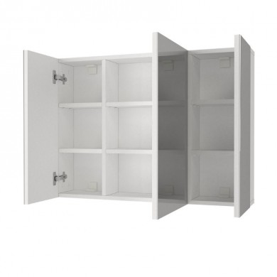 Melamine bathroom mirror Base Megapap color white 90x17.1x65cm.