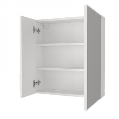 Melamine bathroom mirror Ditto Megapap color white 59,6x16,4x64,8cm.