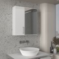 Melamine bathroom mirror Ditto Megapap color white 59,6x16,4x64,8cm.