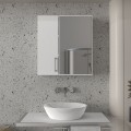 Melamine bathroom mirror Ditto Megapap color white 59,6x16,4x64,8cm.