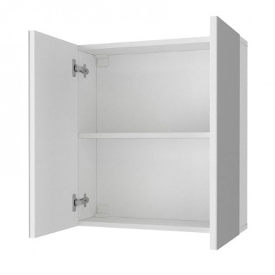 Melamine bathroom mirror Binary Megapap color white 60x17.2x65cm.